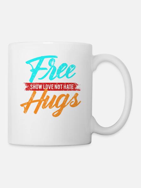 Umarmung Liebe - Tasse - Weiß