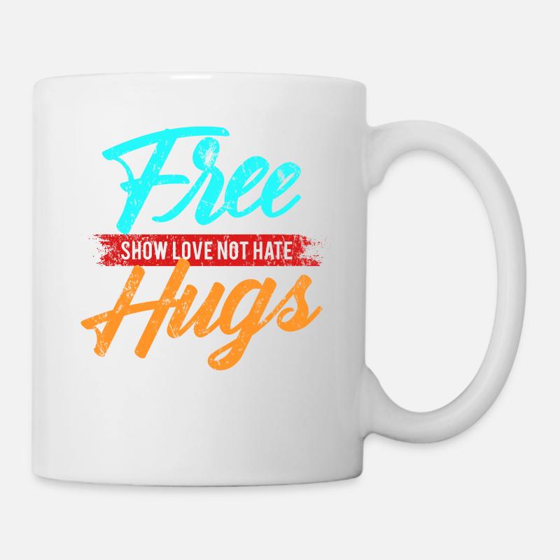 Câlin amour - Mug blanc - blanc