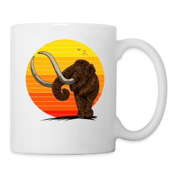 Beautiful mammoth in the sun Gift idea made of ice - Mug - white - Right