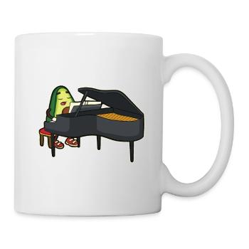Funny avocado piano piano pianist gift - Mug - white - Right