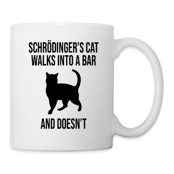 Schrödingers Katze - Tasse - Weiß - Rechts