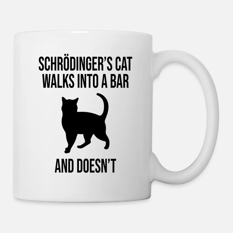 Le chat de Schrödinger - Mug blanc - blanc