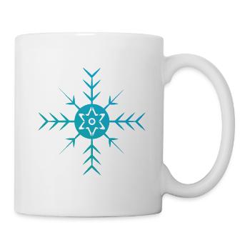 Schnee Eis Stern Kälte Berg Ski Snowboard Geschenk - Tasse - Weiß - Rechts