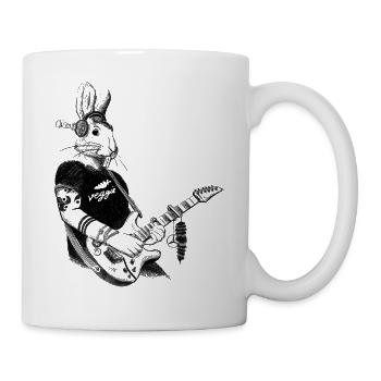 Veggie Guitare Bunny Design - Mug blanc - blanc - Droite
