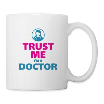 Doctor female doctor nurse gift idea - Mug - white - Right