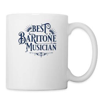Musiker Baritons Baritonspieler Bariton Instrument - Tasse - Weiß - Rechts
