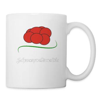 Cadeau Bollenhut traditionnel de la Forêt-Noire - Mug blanc - blanc - Droite
