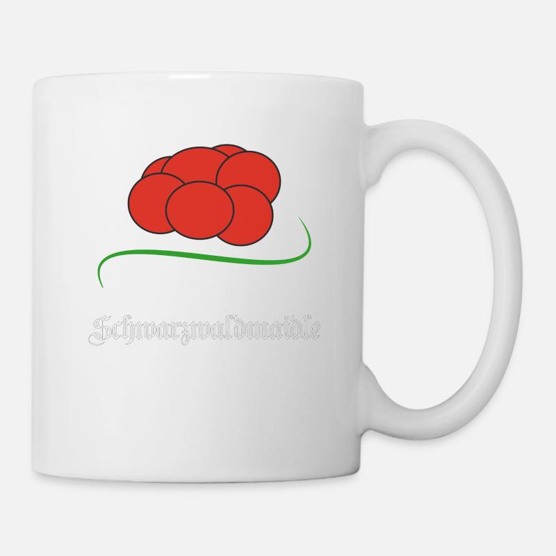 Schwarzwald Traditioneller Bollenhut Geschenk - Tasse - Weiß