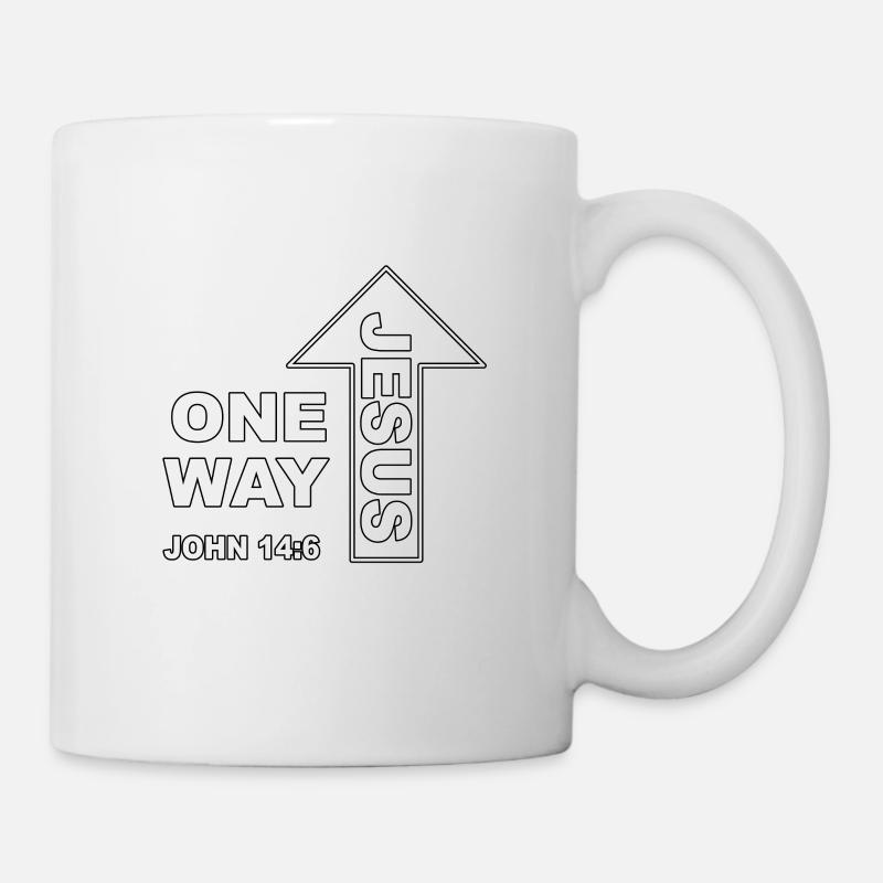 Christian Design - One Way Jesus - Mug - white