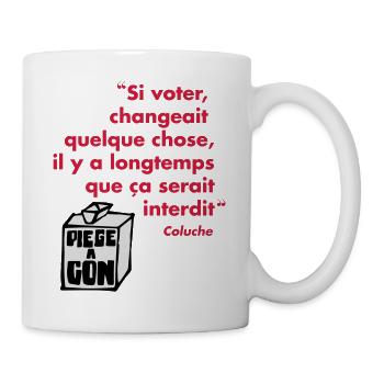 Politique - Mug blanc - blanc - Droite
