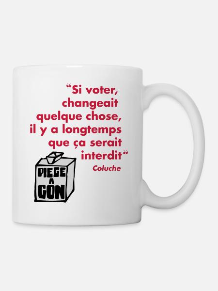 Politique - Mug blanc - blanc