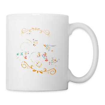 Cadeau agricole à la ferme · Tracteurs - Mug blanc - blanc - Droite