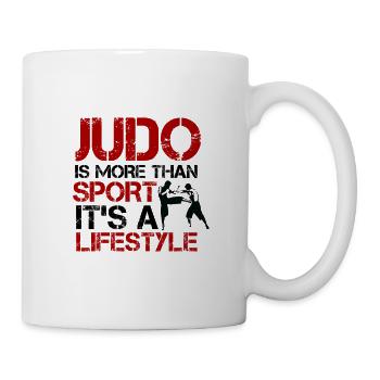 Le judo est plus que du sport T-shirt Arts Martiaux - Mug blanc - blanc - Droite