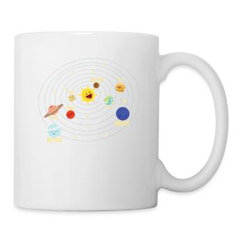 Système solaire de l'école primaire dans l'espace cadeau - Mug blanc - blanc - Droite