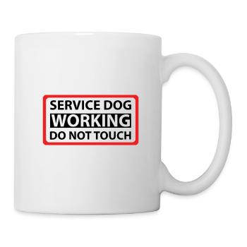 Dog Service Working Please Do Not Touch - Mug - white - Right