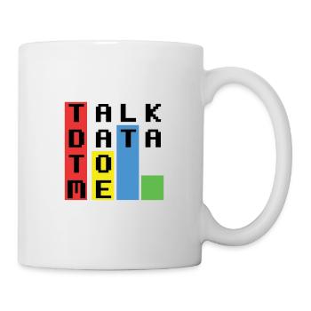 Talk Data To Me - Mug - white - Right