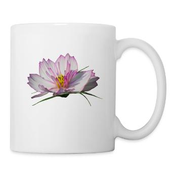 fleur magnifique en rose &blanc, fleurs, fleur - Mug blanc - blanc - Droite