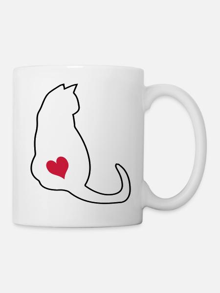 Chat - Mug blanc - blanc