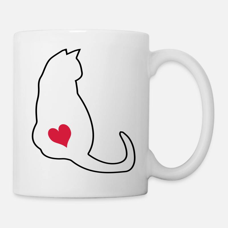 Katze - Tasse - Weiß