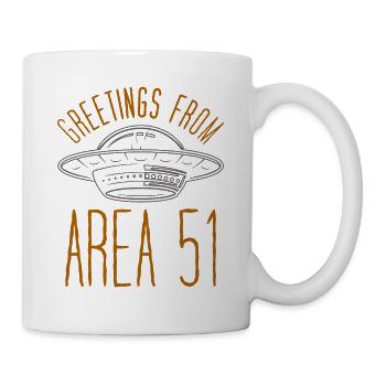 Greetings from area 51 - Mug - white - Right