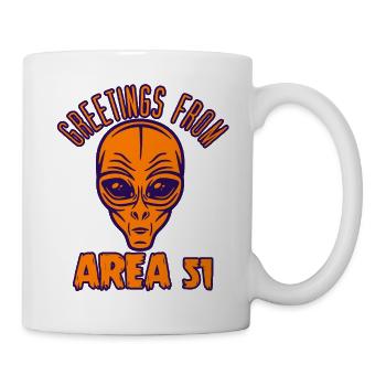 Greetings from Area 51 - Mug - white - Right