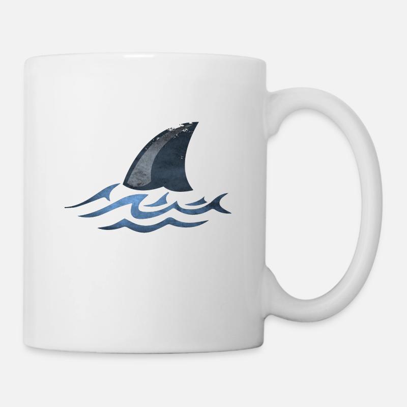 Shark Shark Shark Fin - Mug - white