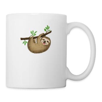 Paresse Mignonne Drôle Paresseux Amour Animaux - Mug blanc - blanc - Droite