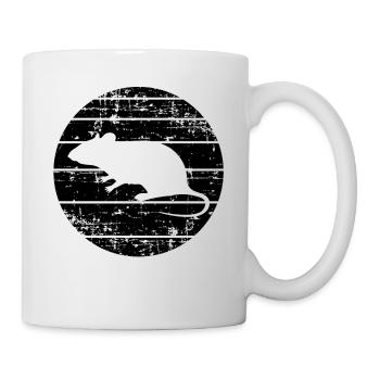 Ratte - Tasse - Weiß - Rechts