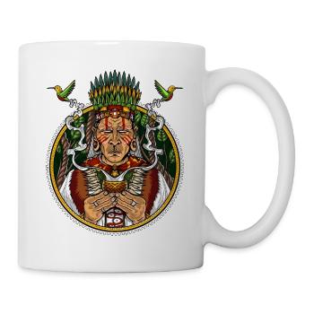 Ayahuasca DMT Shaman Psychedelic Trip - Mug - white - Right
