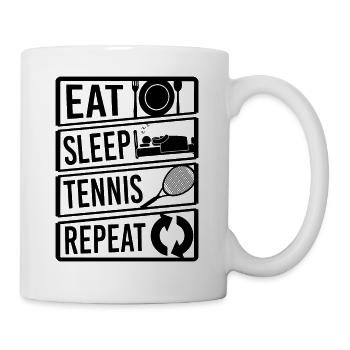 Tennis Player Fan Lover Coach Gift - Tasse - Weiß - Rechts