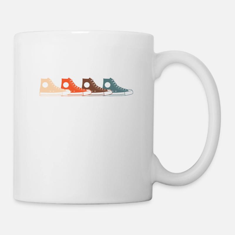 Vintage Schuh-Komposition - Tasse - Weiß