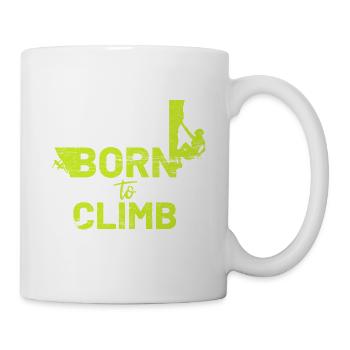 Born to Climb - Tasse - Weiß - Rechts
