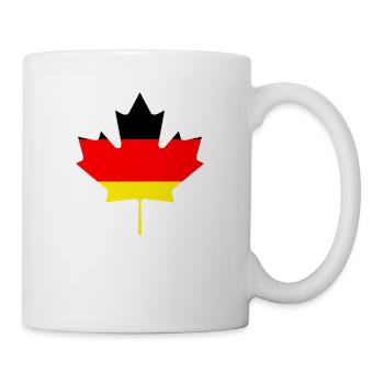Kanada Kanada-Flagge Deutschland Lustig Geschenk - Tasse - Weiß - Rechts