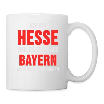 Hessen Hessisch Wiesbaden Dialekt Geschenk - Tasse - Weiß - Rechts