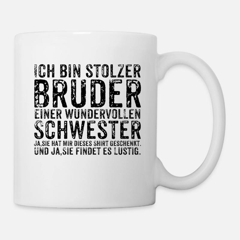 Bruder und Schwester - Tasse - Weiß
