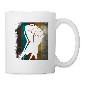 Revolution raised fist colorful - Mug - white - Right