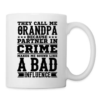 Dictons papy - Mug blanc - blanc - Droite