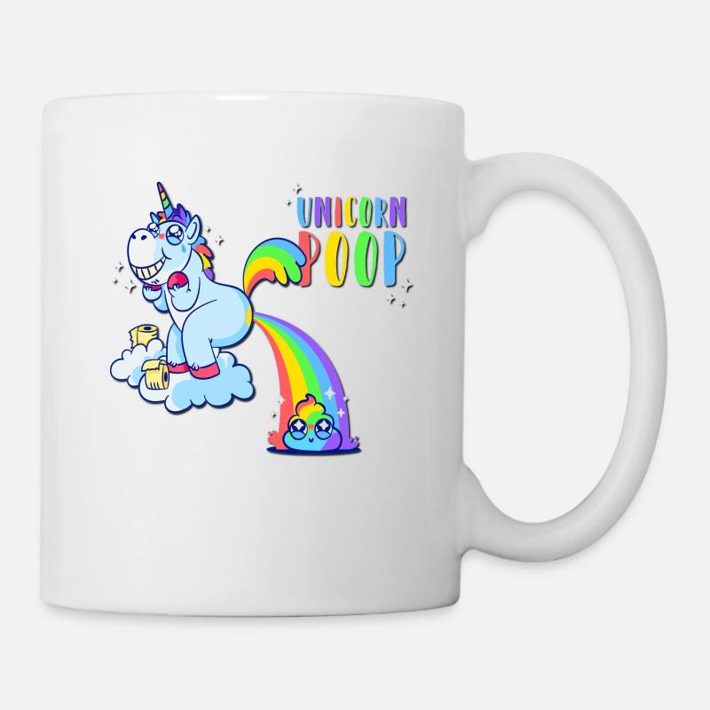 Licorne caca - Mug blanc - blanc