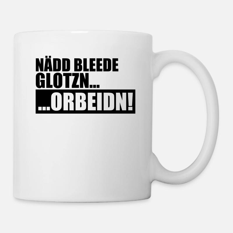 Chef Sprüche auf sächsisch Sachsen Fun Sprüche - Tasse - Weiß