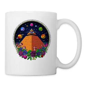 Pyramide Egyptienne - Voyage Psychédélique - Oeil Voyant - Mug blanc - blanc - Droite