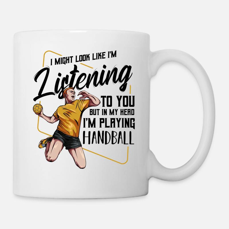 handball - Mug blanc - blanc