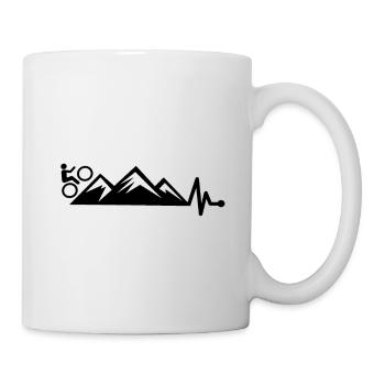mountain bike - Mug - white - Right