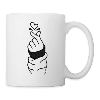 Für mehr Liebe! - Tasse - Weiß - Rechts