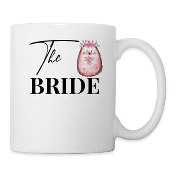 Bride Braut Igel Hochzeit JGA Junggesellenabschied - Tasse - Weiß - Rechts