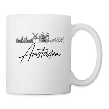 Amsterdam Hollande Pays-Bas Souvenir - Mug blanc - blanc - Droite
