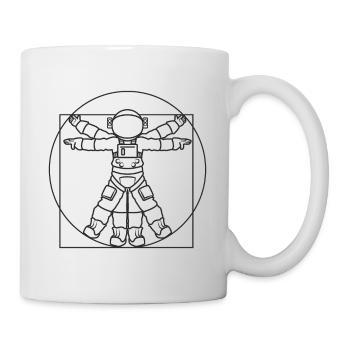 Vitruvianischer Mensch - Tasse - Weiß - Rechts