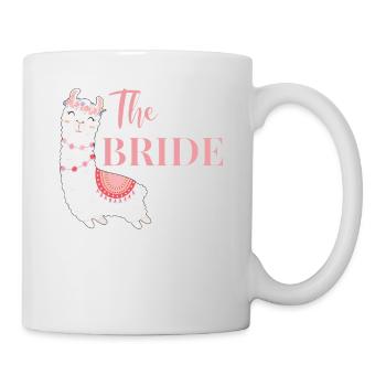 Mariée Mariée à être mariage Alpaga Lama JGA - Mug blanc - blanc - Droite