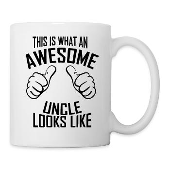 Onkel - Tasse - Weiß - Rechts