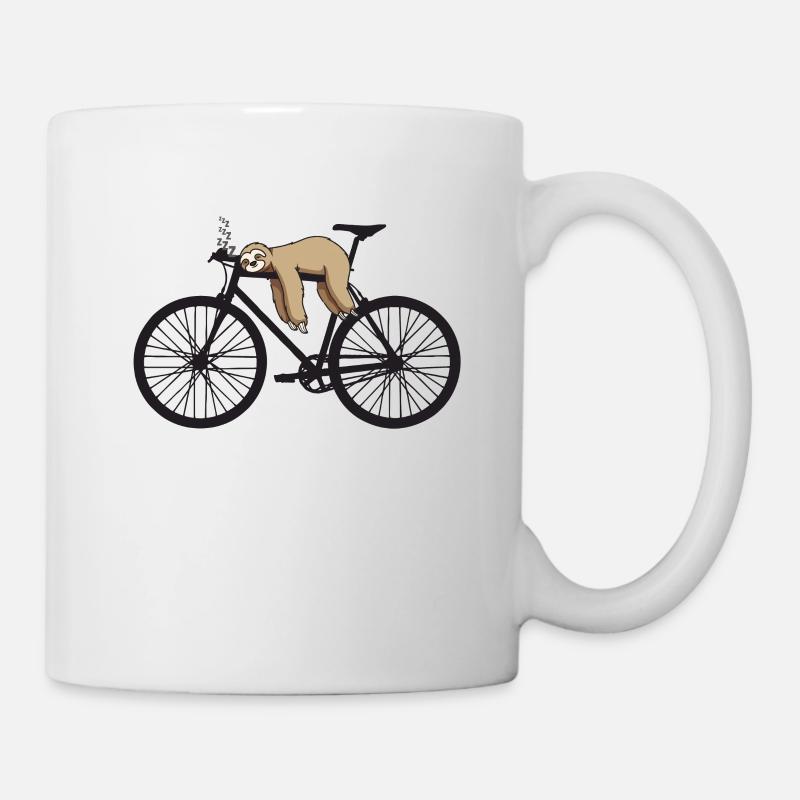 Lazy BICYCLE - Tasse - Weiß