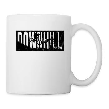 BICYCLE descente noir - Mug blanc - blanc - Droite